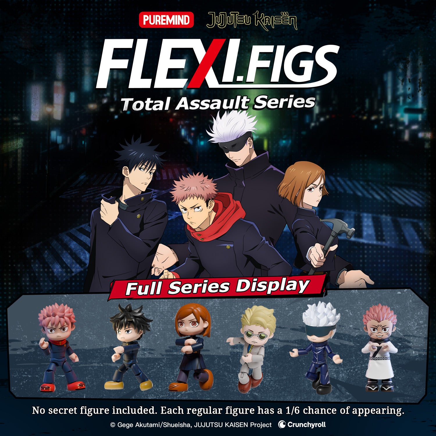 Puremind x Jujutsu Kaisen Flexi.Figs Total Assauit Series 2730-BOX