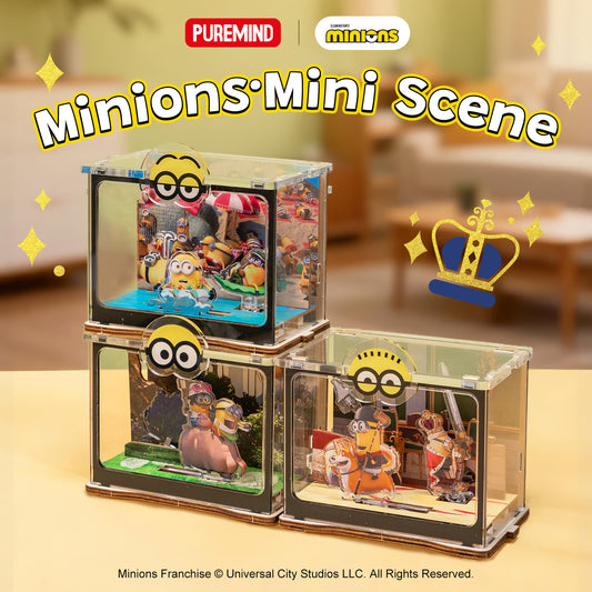 Puremind x Minions Mini Scene 1741-1743