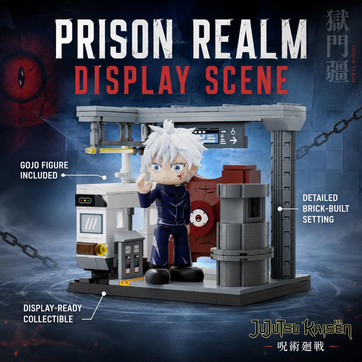 Puremind x Jujutsu Kaisen Prison Realm Building Set - Gojo Figure 2733