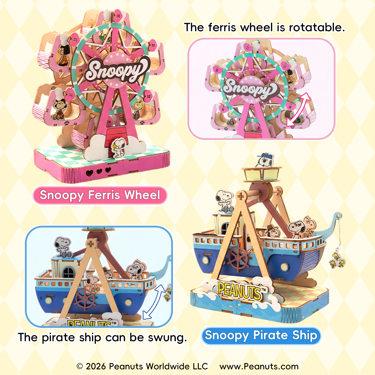 Puremind x Snoopy Amusement Park Series 1215-1218