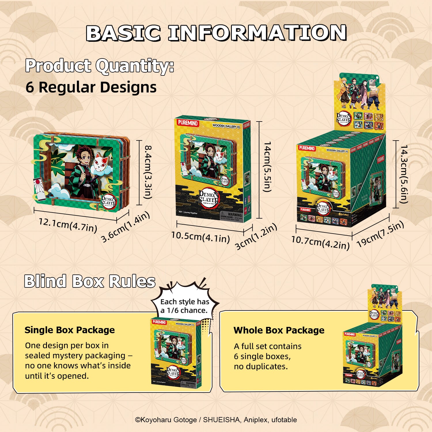 Puremind x Demon Slayer Journey Together Wooden Gallery (S) 3001EN-BOX