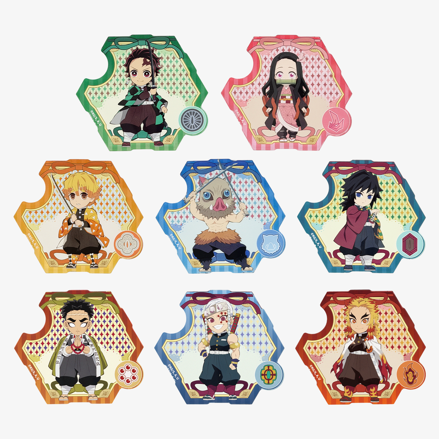 Puremind x Demon Slayer Retro Poster Refrigerator Magnet Blind Box 3014EN-BOX