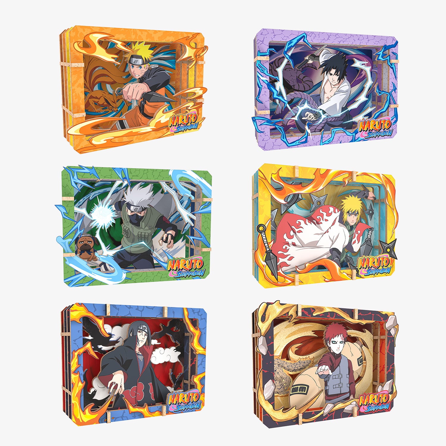 Puremind x Naruto Shippuden Wooden Gallery(S)Blind Box 3101EN