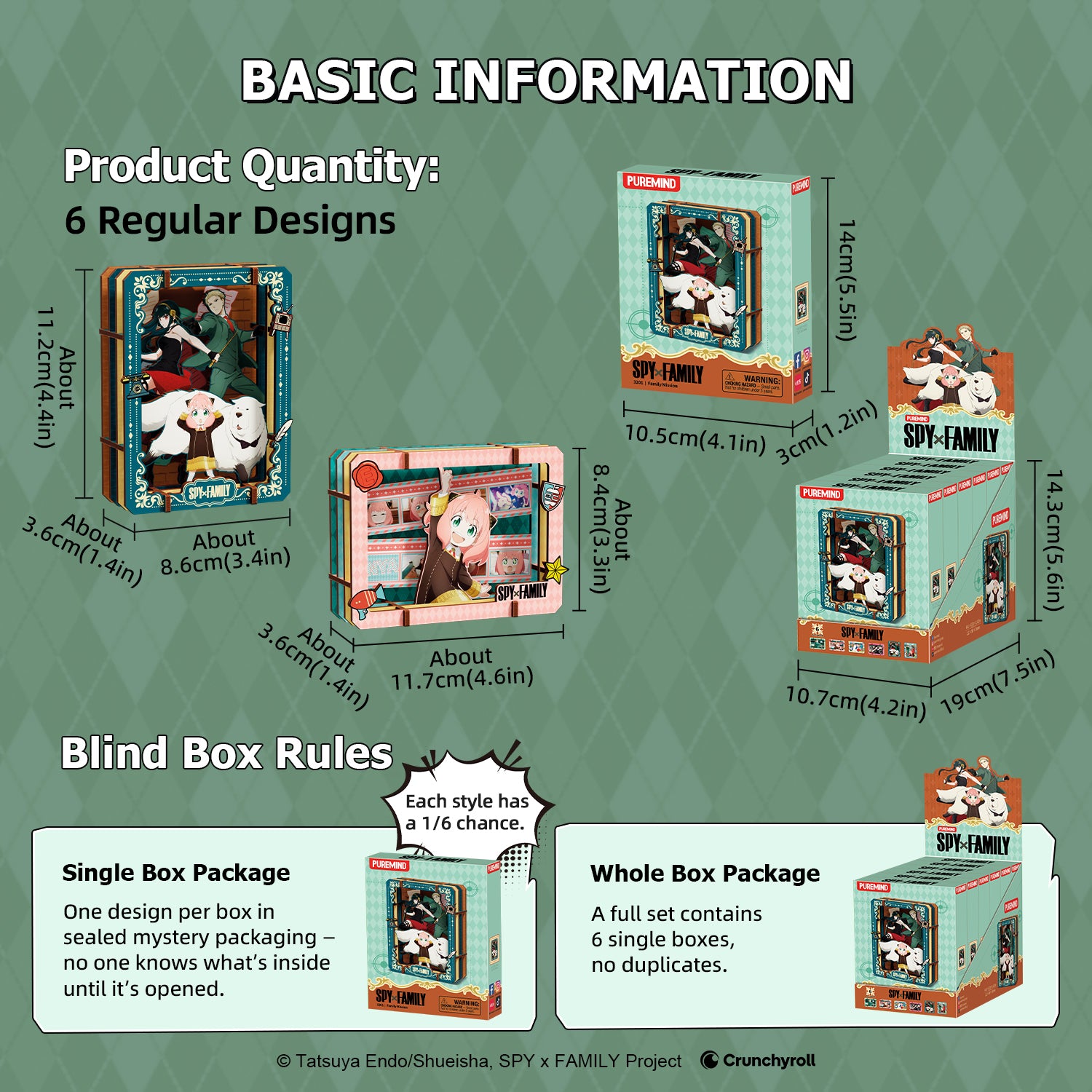 Puremind x SPY×FAMILY Wooden Gallery(S)Blind Box 3201EN