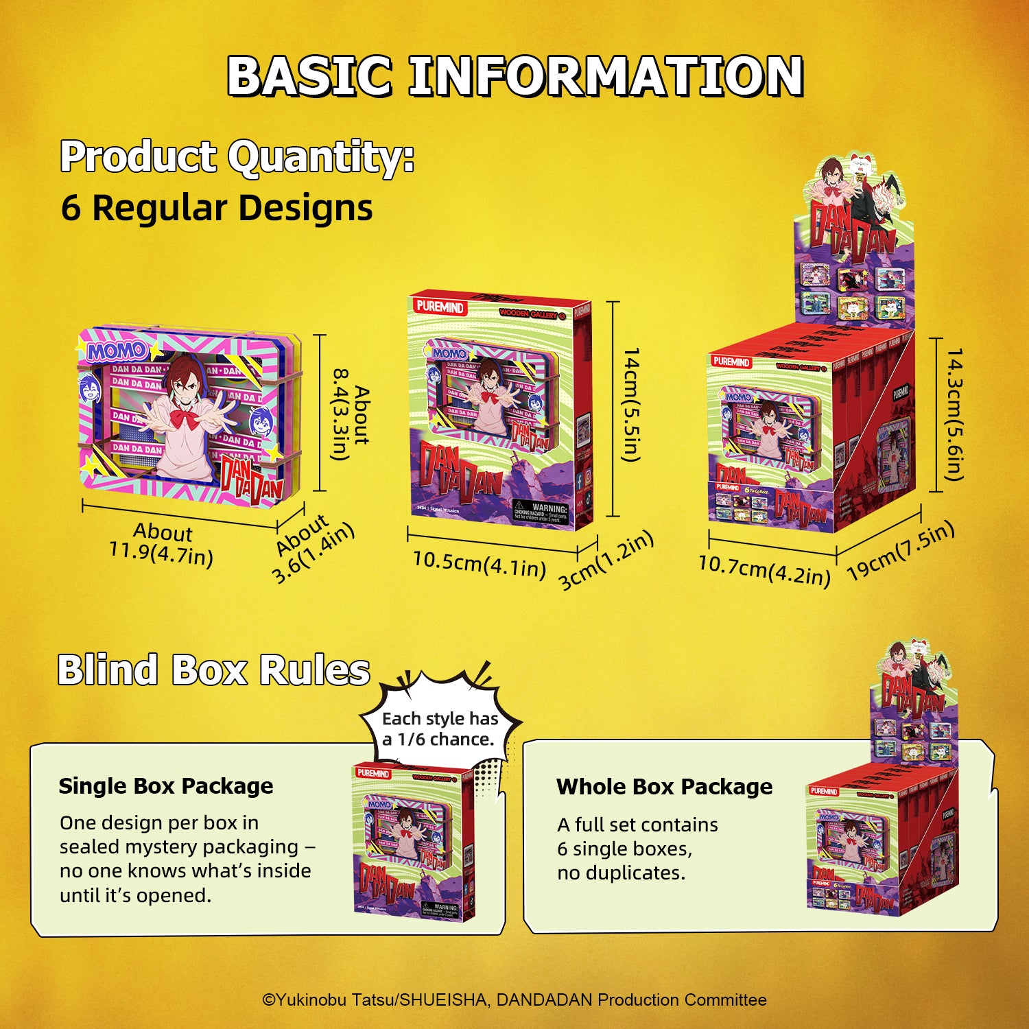 Puremind x DAN DA DAN Wooden Gallery(S)Blind Box 3404EN