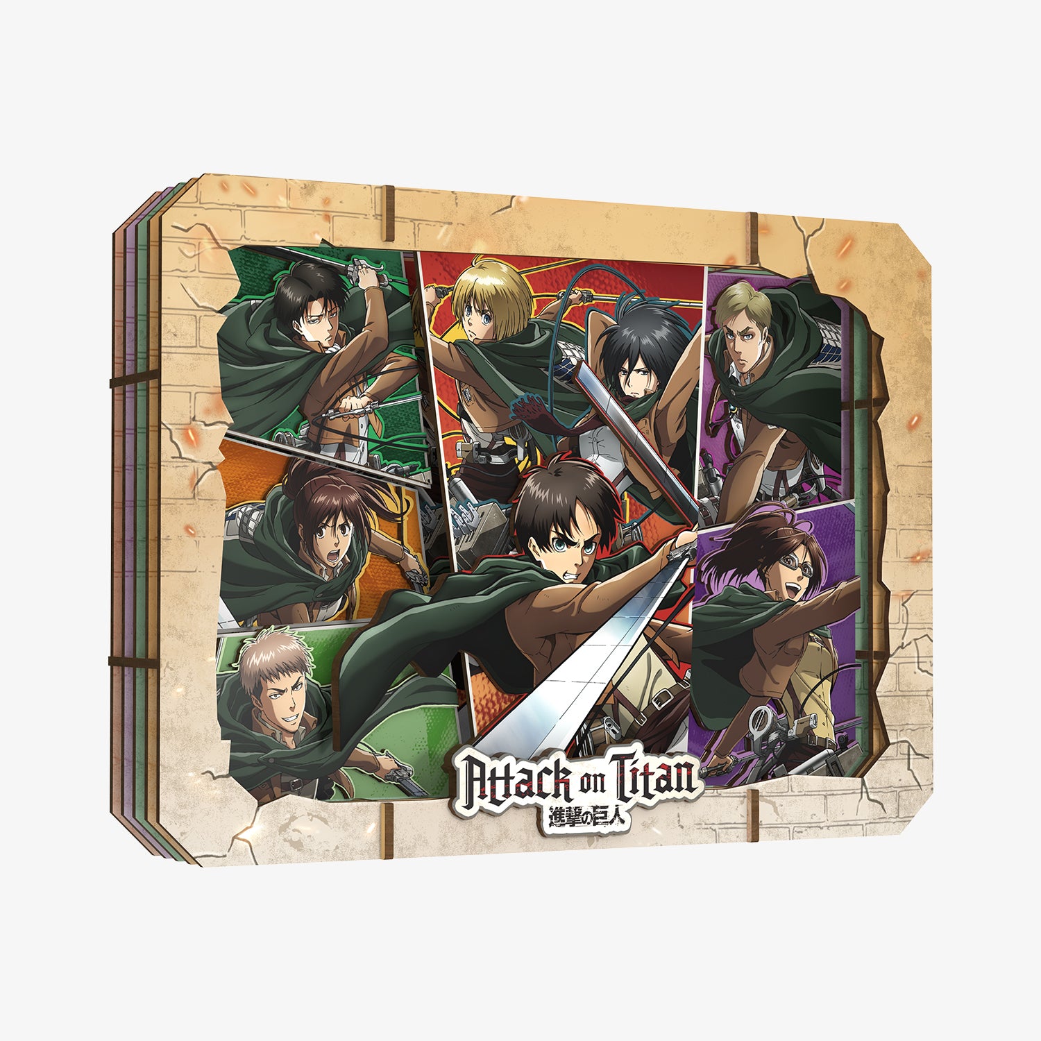 Puremind x Attack on Titan Wooden Gallery(L)Frontline Clash 3604EN