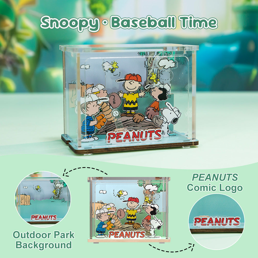 Puremind x Snoopy – Baseball Time Wooden Puzzle 2101EN