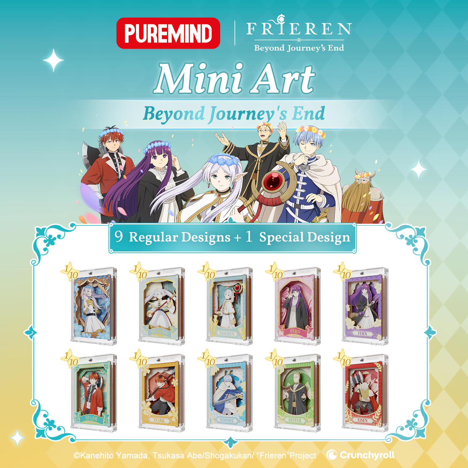 Puremind x Frieren Beyond Journey's End Mini Art Blind BOX 2520EN
