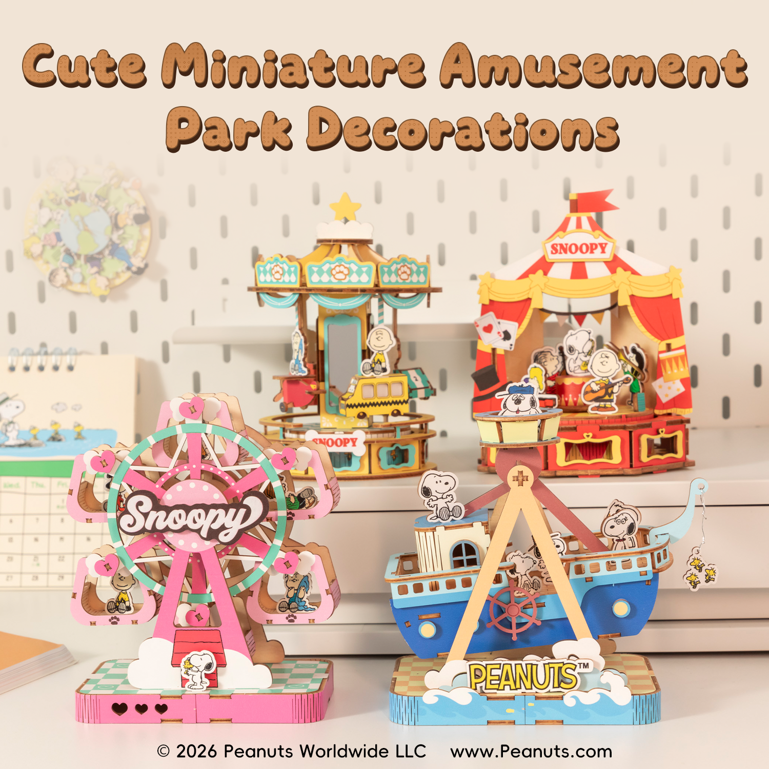 Puremind x Snoopy Amusement Park Series 1215-1218