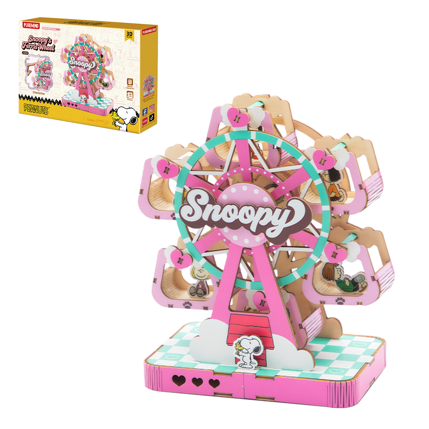 Puremind x Snoopy Amusement Park Series 1215-1218