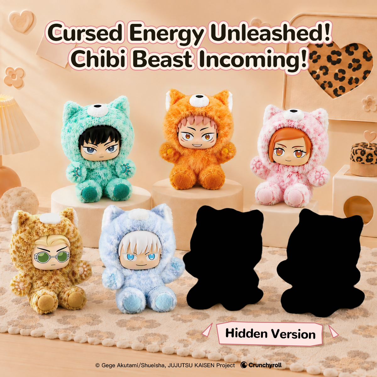 Puremind x Jujutsu Kaisen Chibi Beast Vinyl Plush Blind Box 2728EN