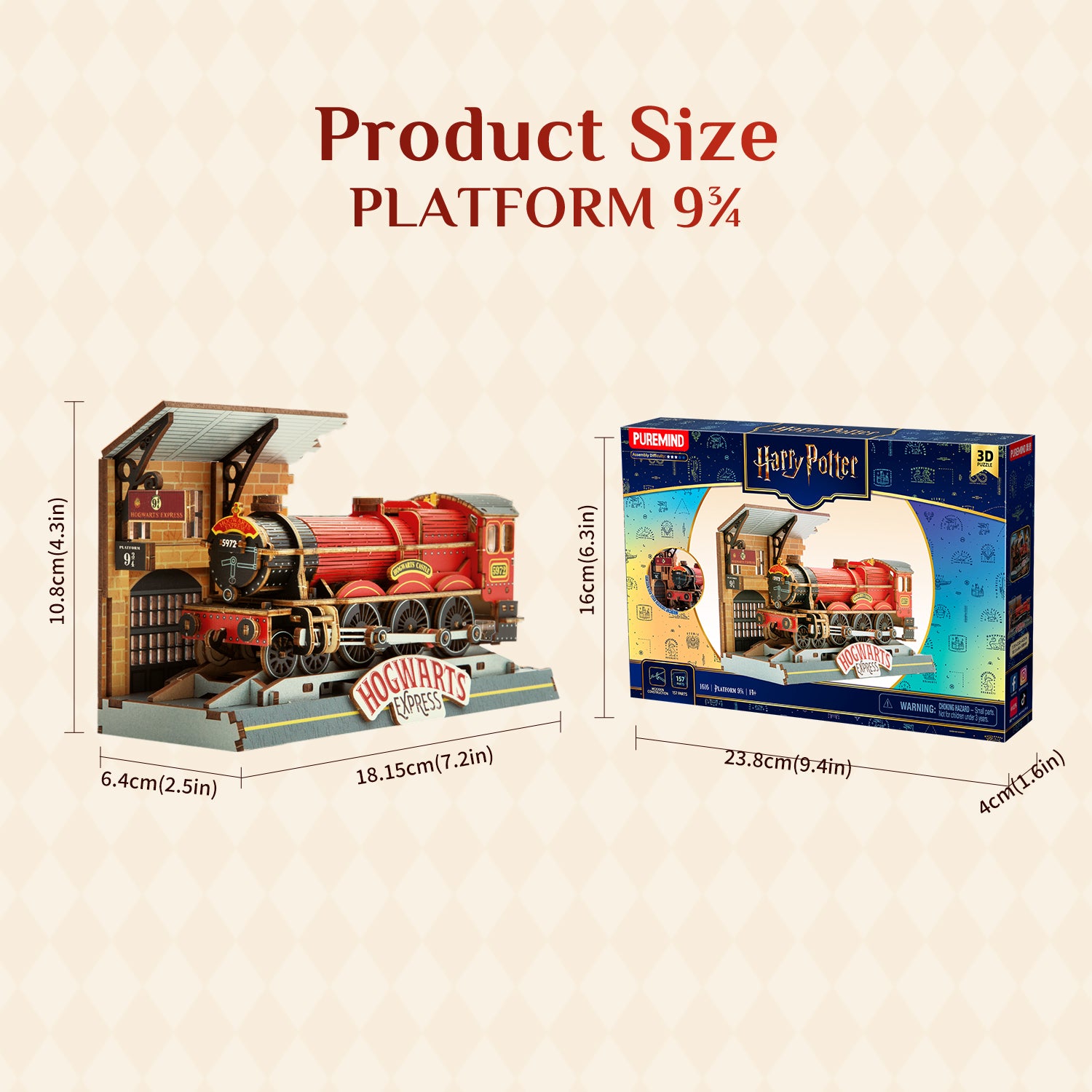 Puremind x Harry Potter 9¾ Platform 1616