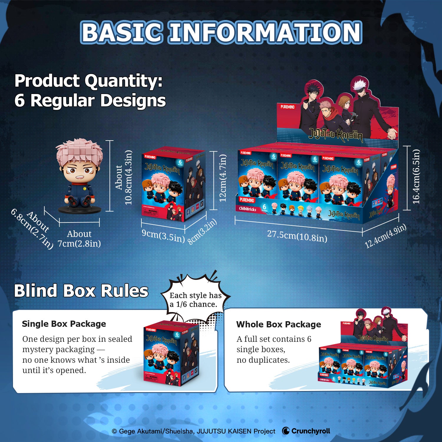 Puremind x Jujutsu Kaisen ChibiBricks Blind Box 2734EN