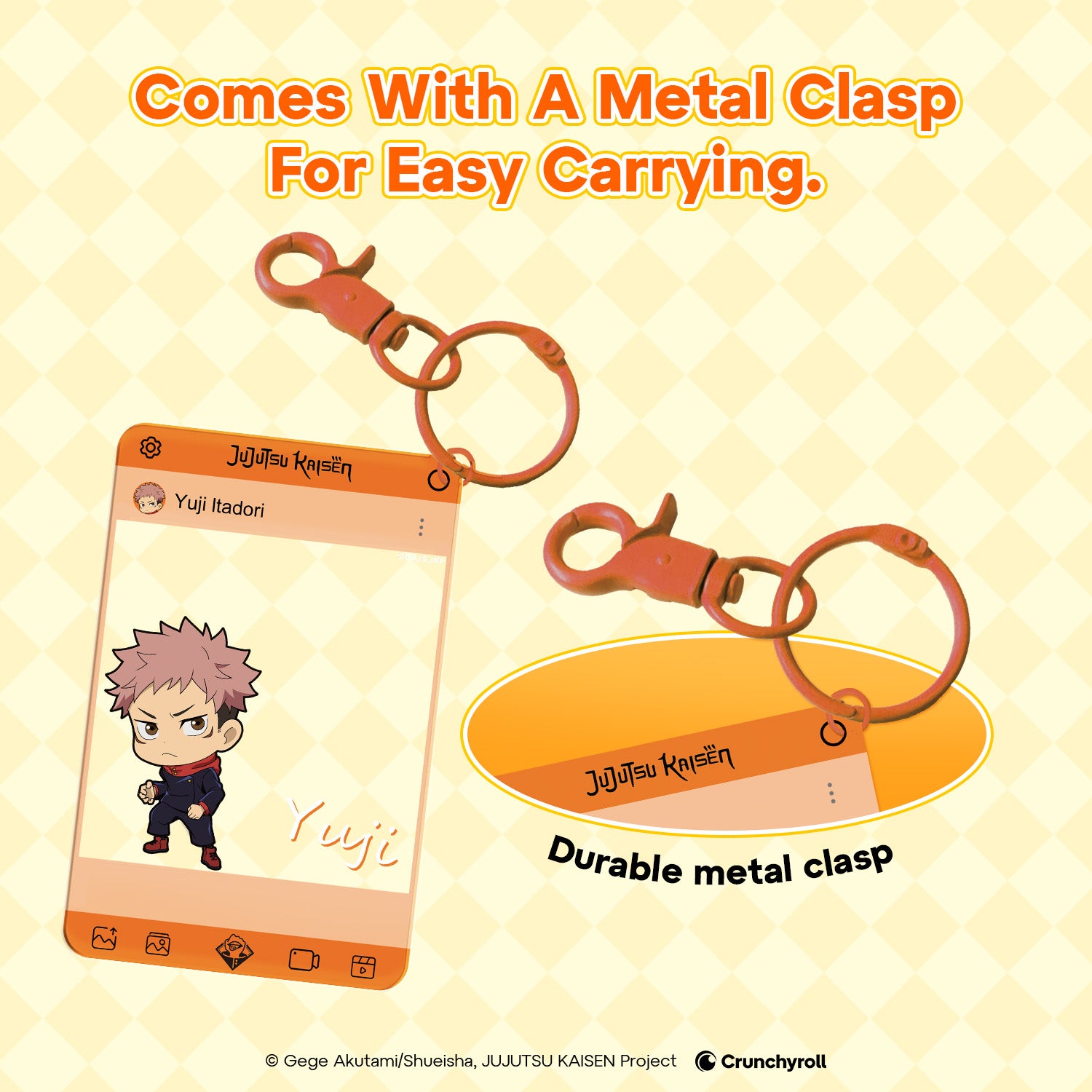 Puremind Jujutsu Kaisen acrylic clear card - transparent acrylic texture