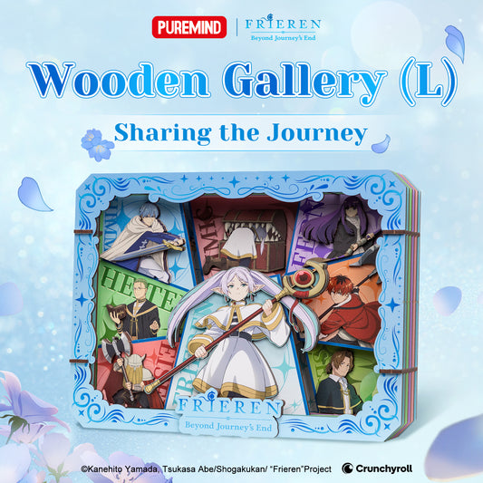 Puremind x Frieren Sharing The Journey Wooden Gallery finished display
