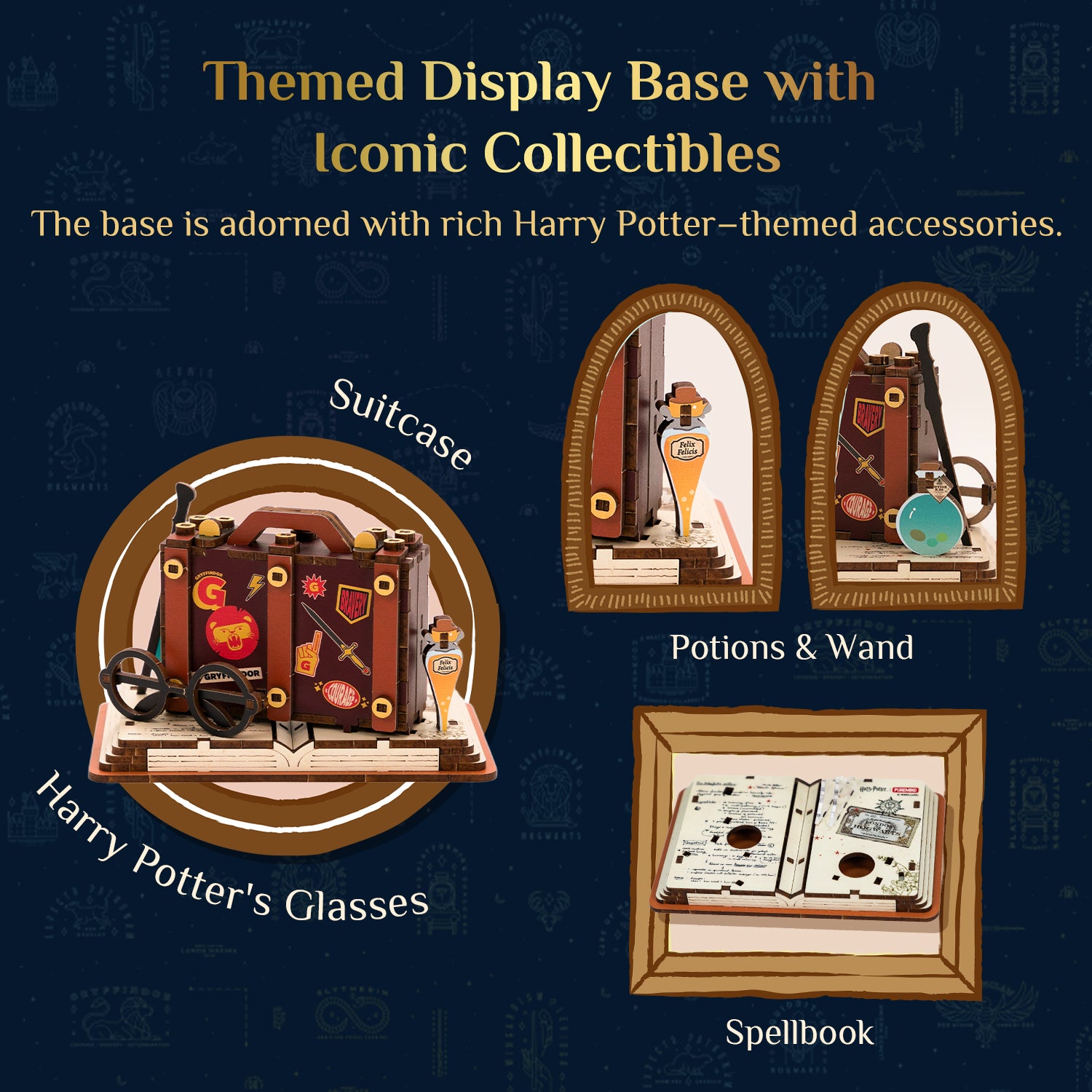 Puremind x Harry Potter Hedwig Wooden Gallery - packaging and accessories