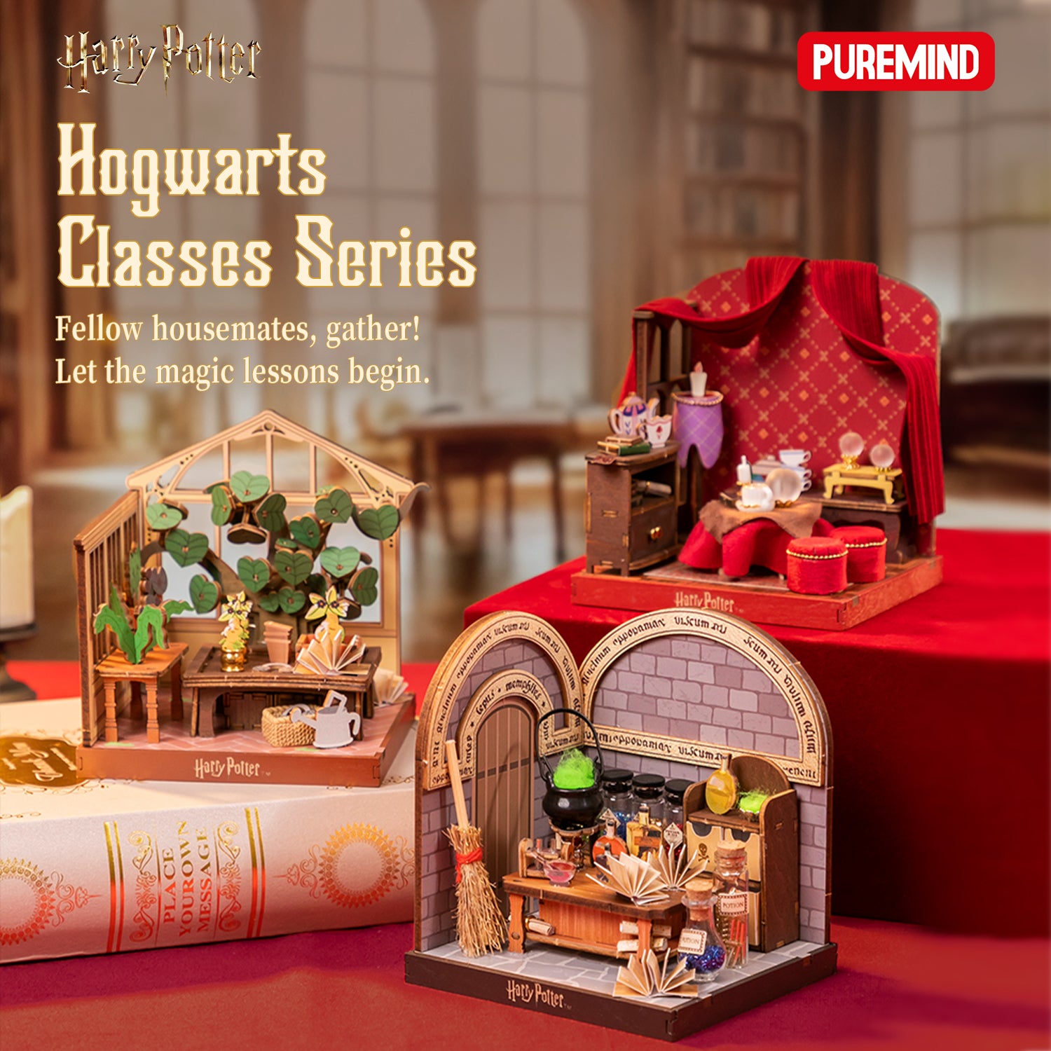 Puremind x Harry Potter Hogwarts Classes Series wooden puzzle collection