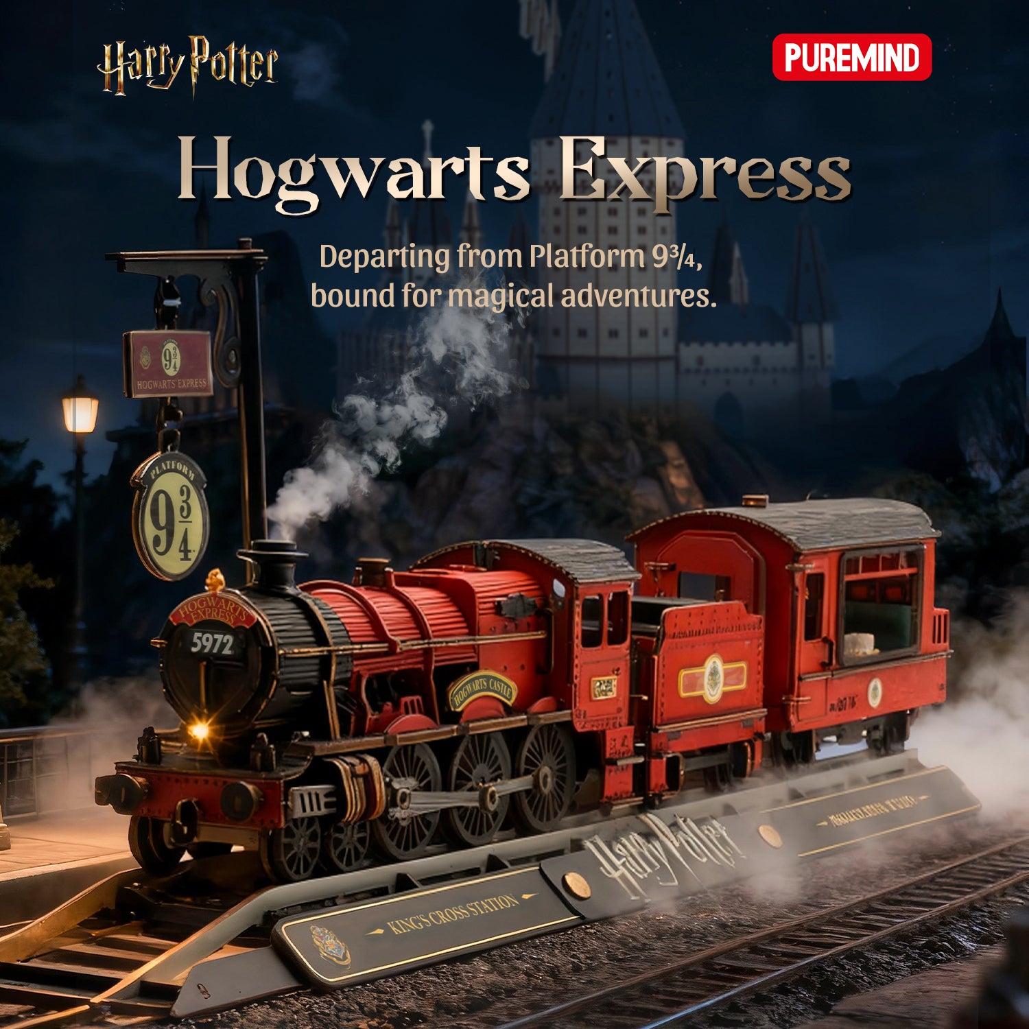 Puremind x Harry Potter Hogwarts Express Wooden Gallery - front view