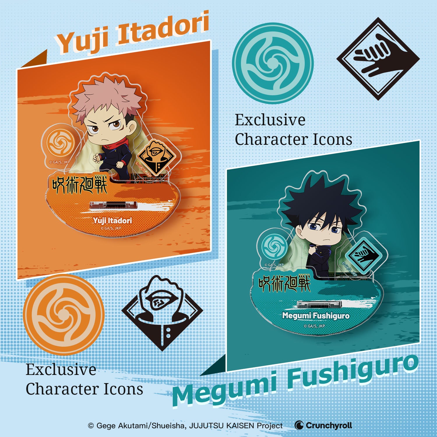 Puremind x Jujutsu Kaisen Acrylic Stand Blind Bag details