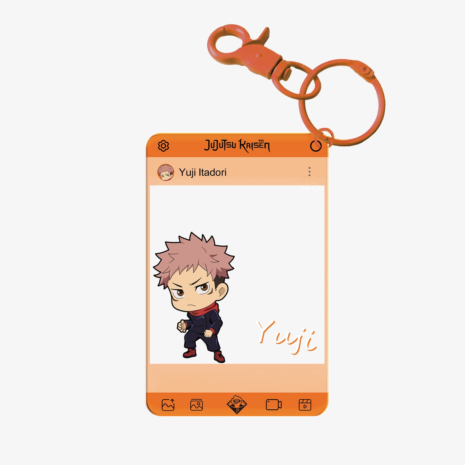 Puremind x Jujutsu Kaisen acrylic clear card - close-up details