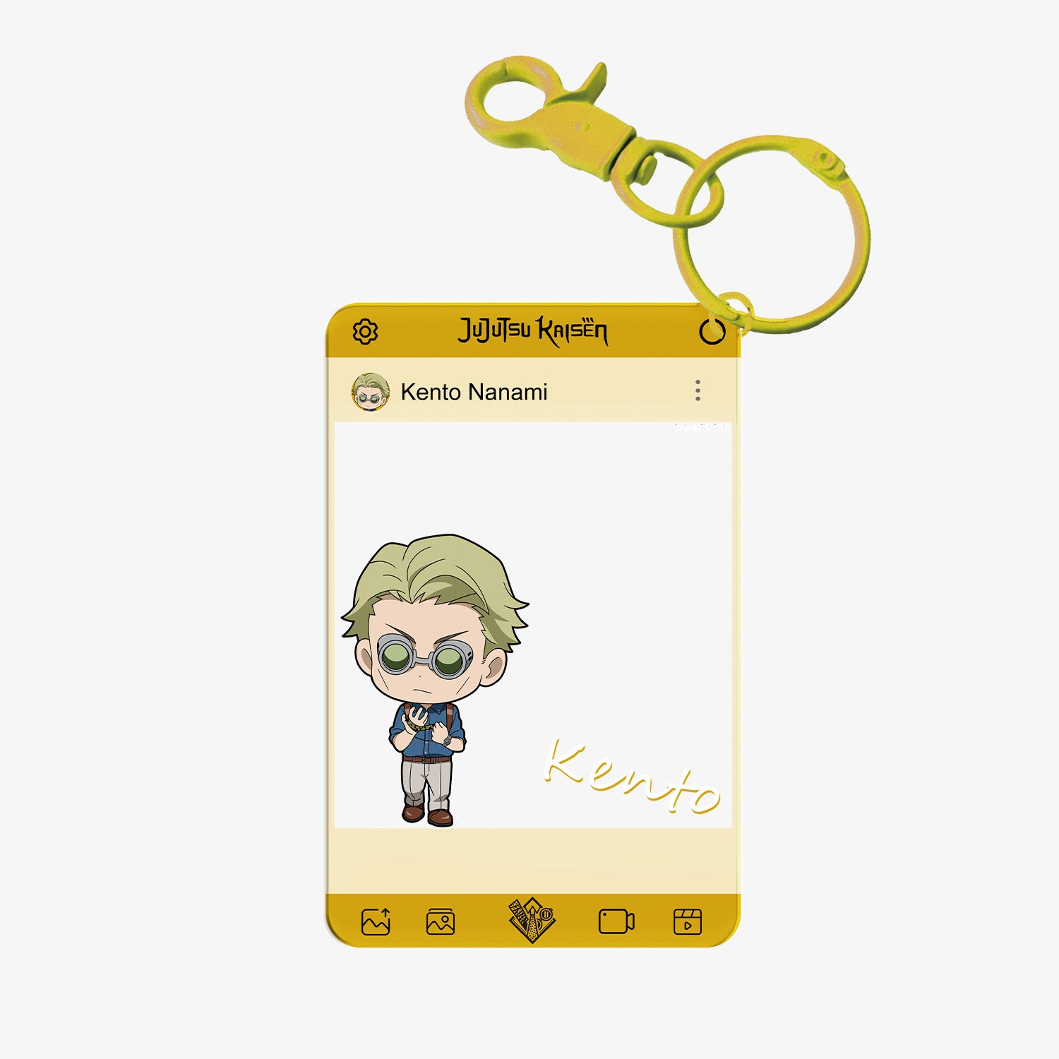 Puremind x Jujutsu Kaisen acrylic clear card - close-up details 4