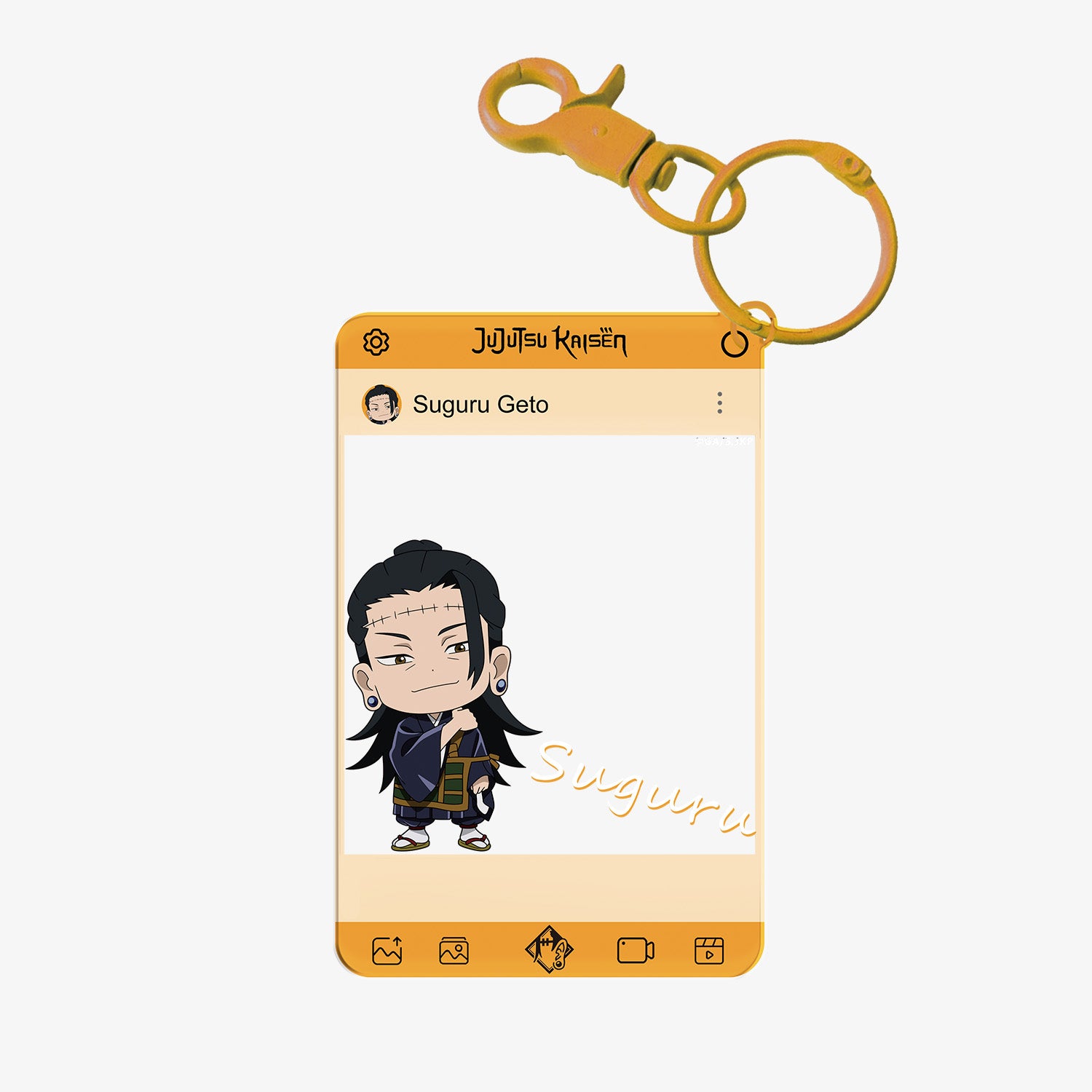 Puremind x Jujutsu Kaisen acrylic clear card - close-up details 6