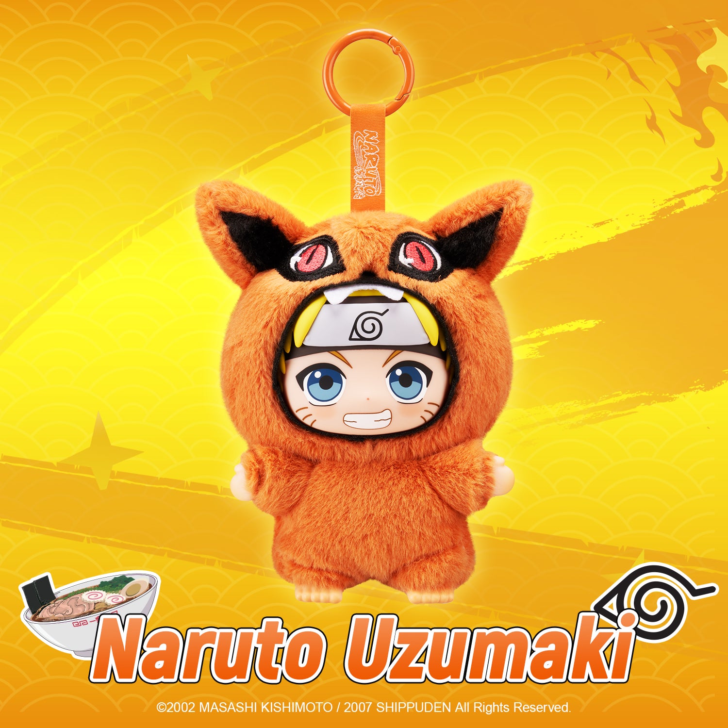 Puremind x Naruto Shippuden vinyl plush figure - close-up character-naruto