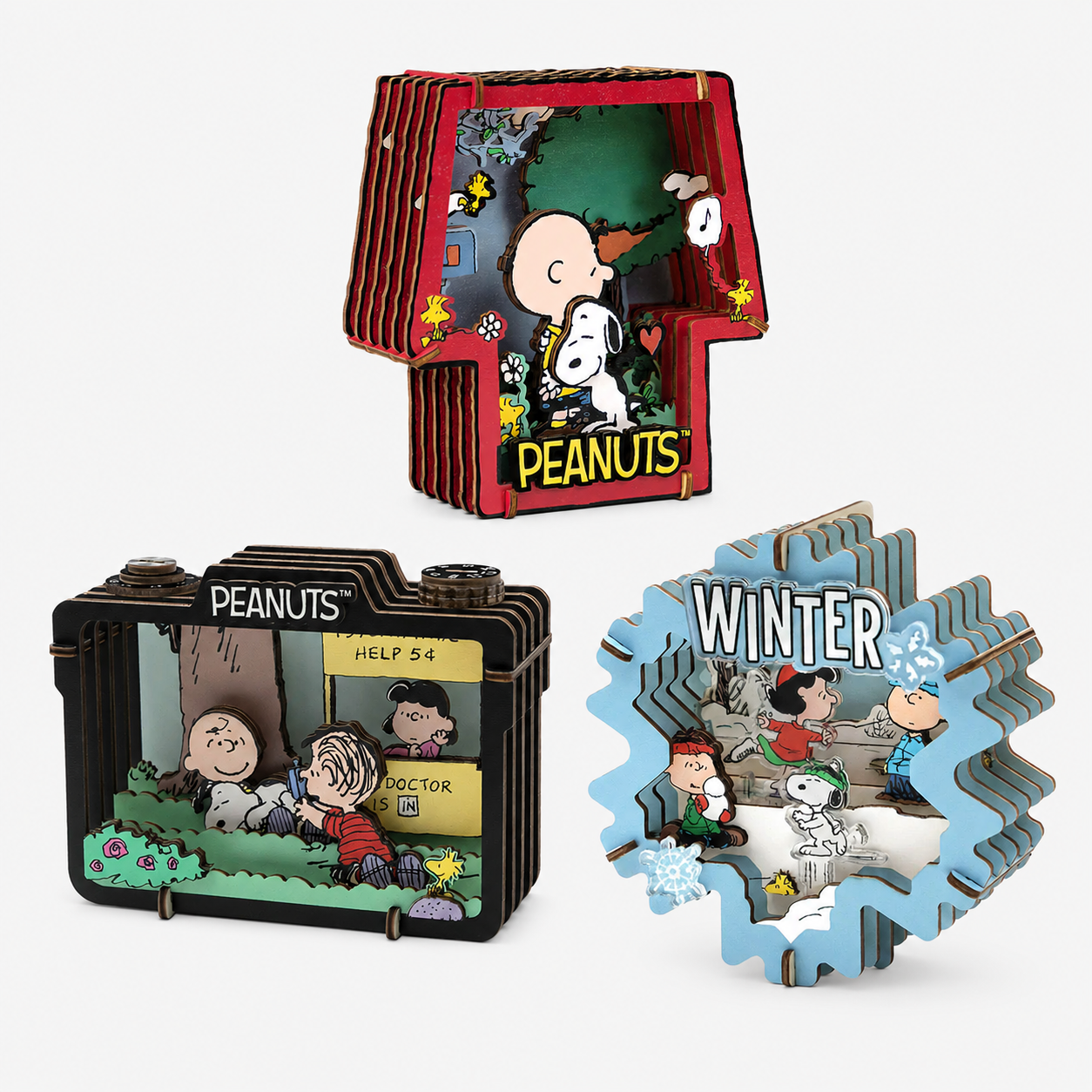 Puremind x Snoopy – Wooden Puzzle Series 2301EN-2303EN