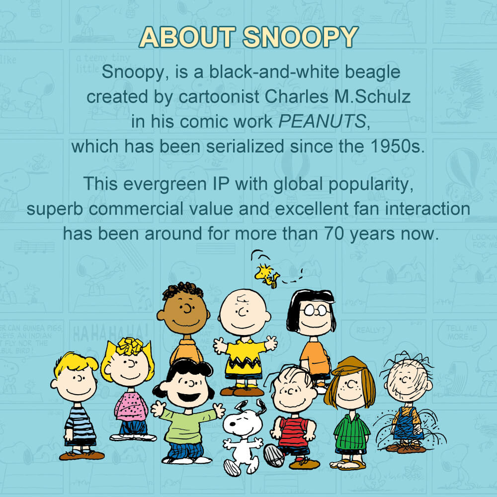 Snoopy character story background from Peanuts