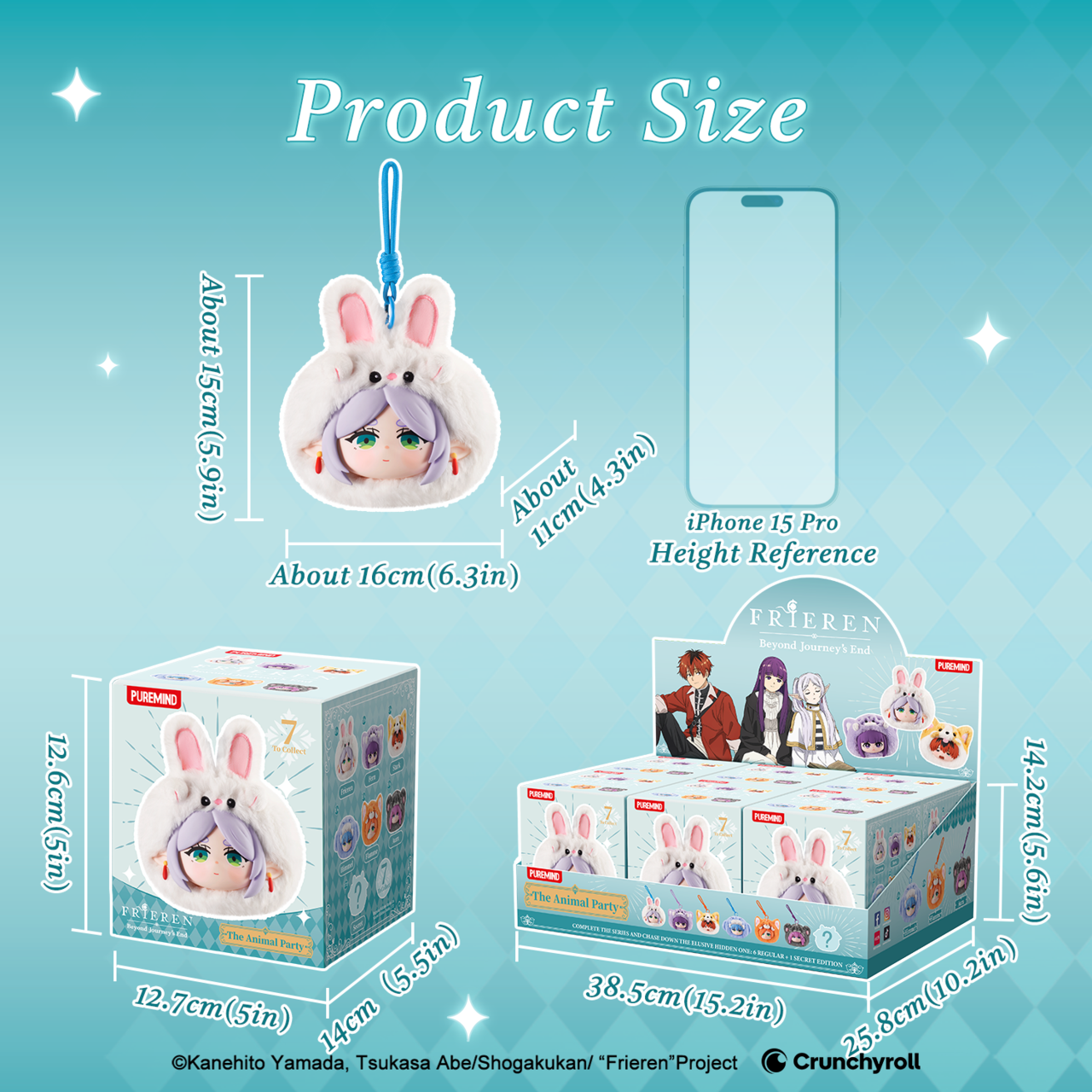 Puremind x Frieren Animal Party Series Vinyl Plush Blind BOX 2526EN