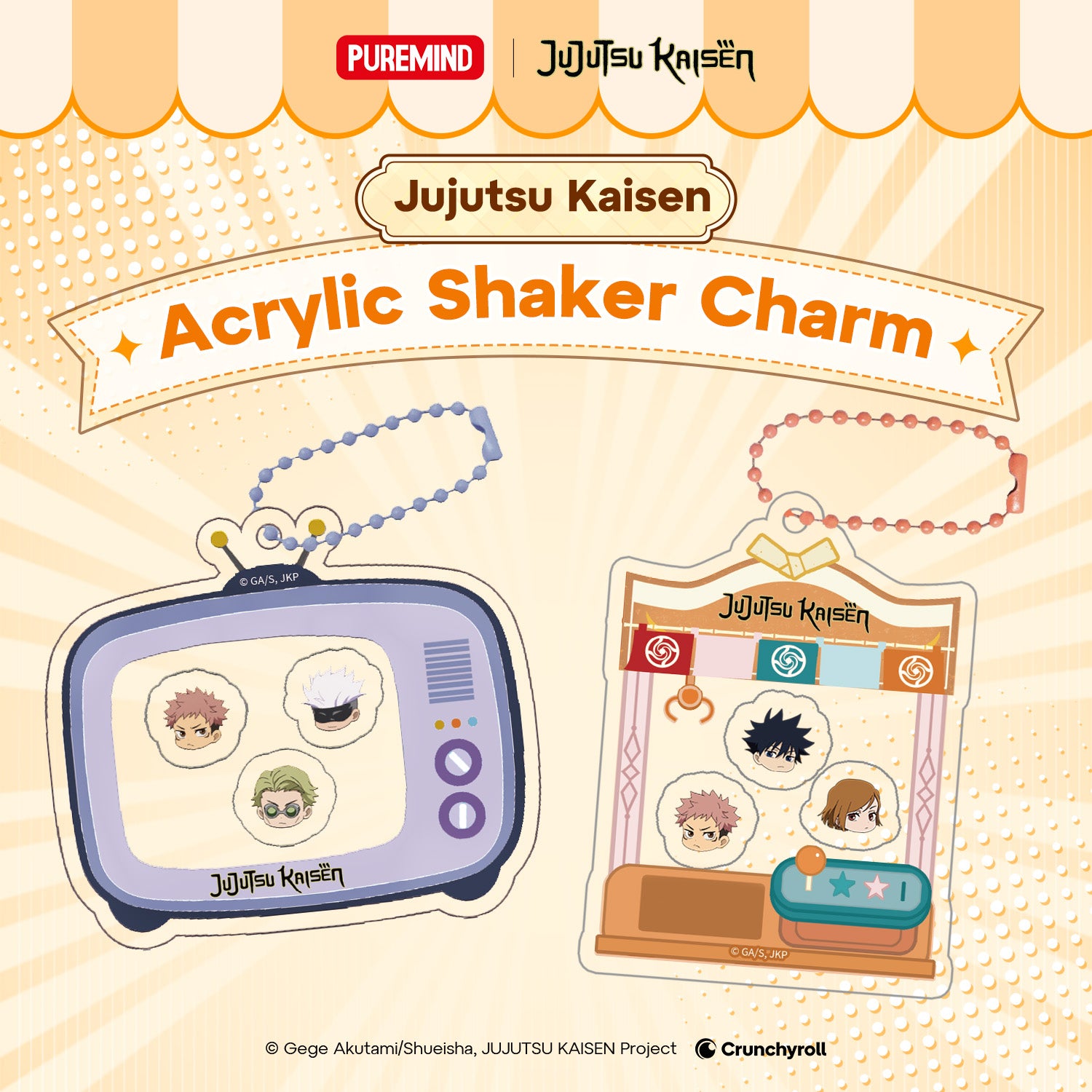 Puremind x Jujutsu Kaisen Acrylic Shaker Charm 2718-19