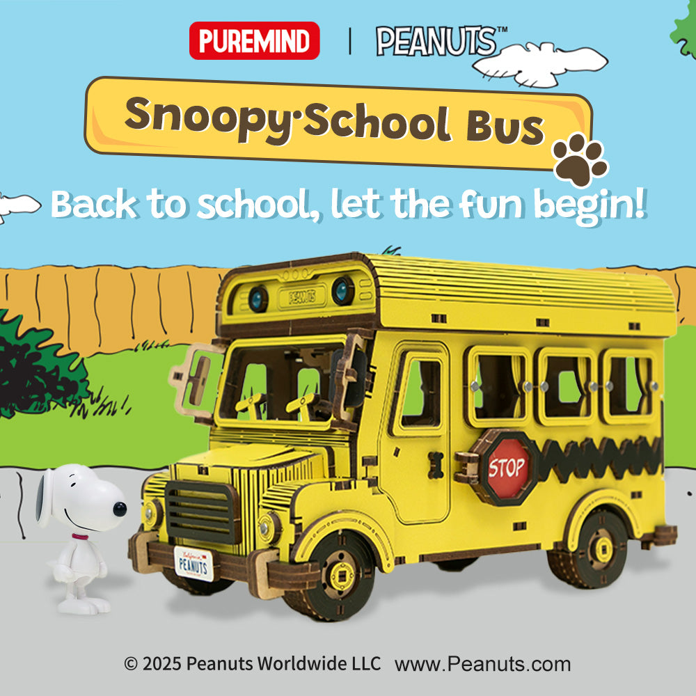 Puremind x Snoopy – School Bus 1204EN