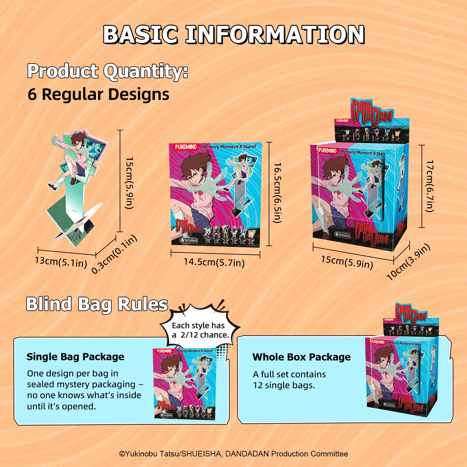 Puremind x DAN DA DAN Memory Moment X Stand 3408EN-BAG