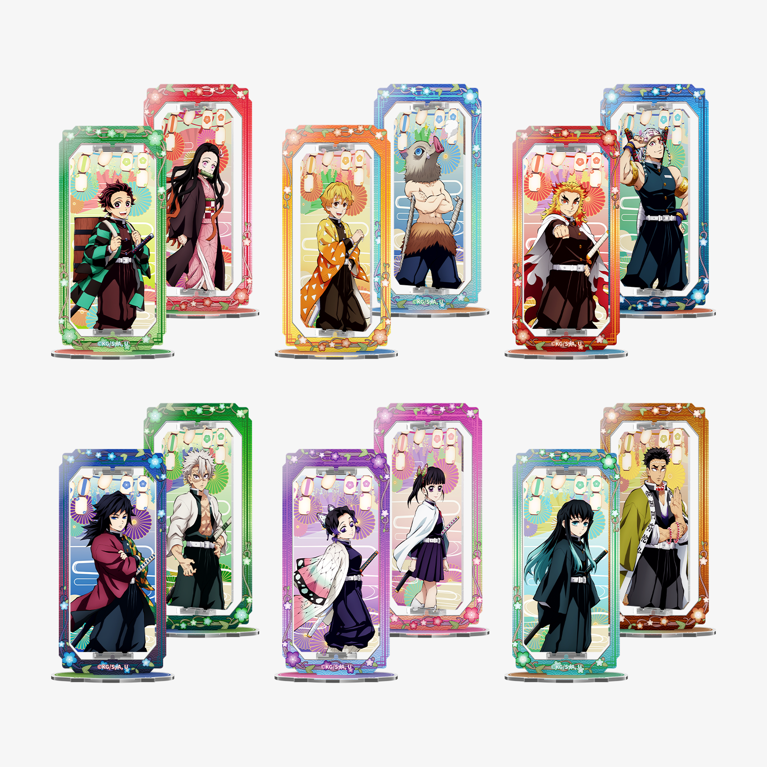 Puremind x Demon Slayer Spring Matsuri Rotatable Stand Blind Box 3103EN-BAG
