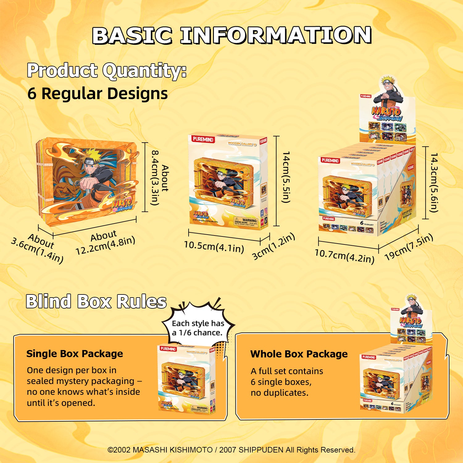 Puremind x Naruto Shippuden Wooden Gallery（S）Blind Box 3101EN