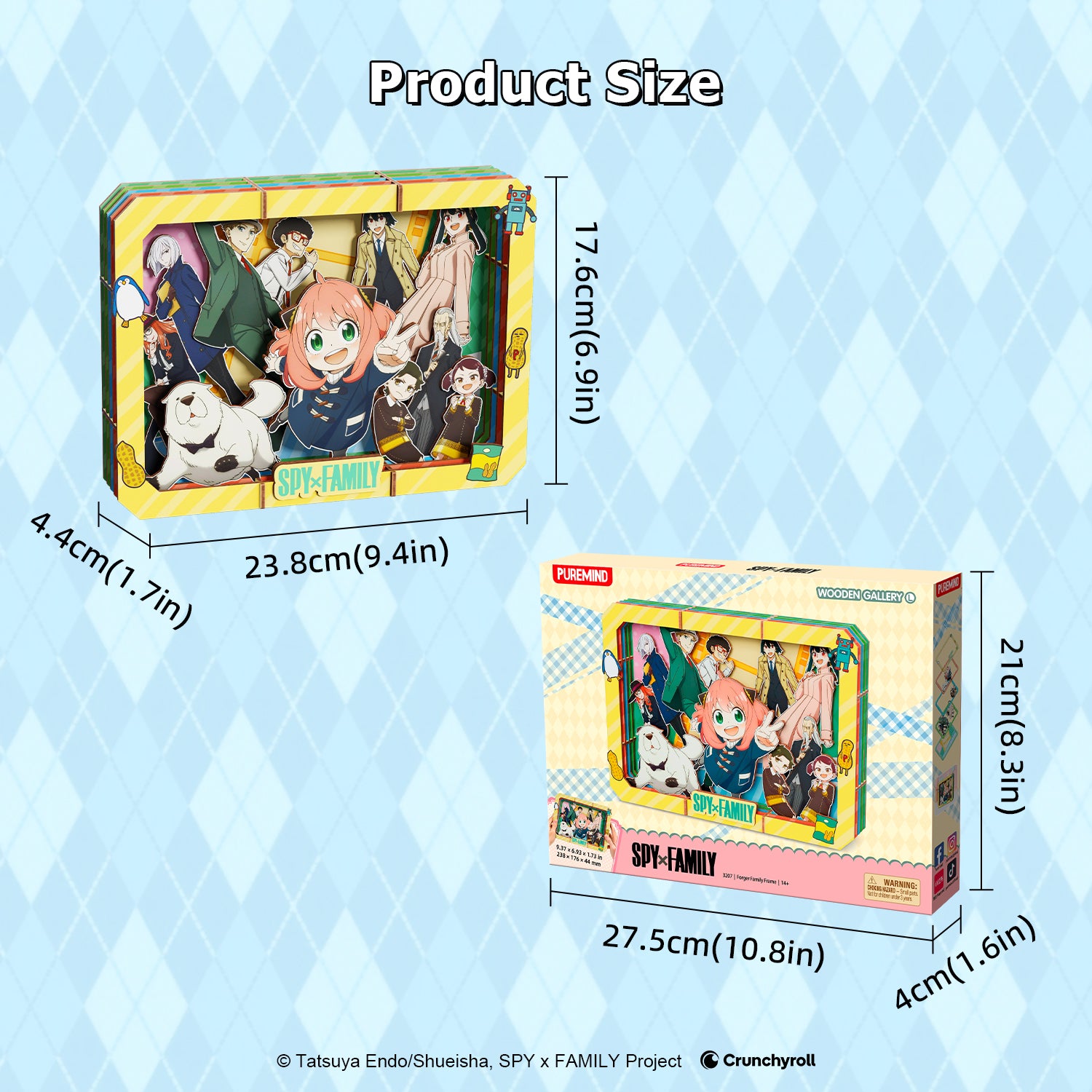 Puremind x SPY×FAMILY Forger Family Frame Wooden Gallery（L）3207EN
