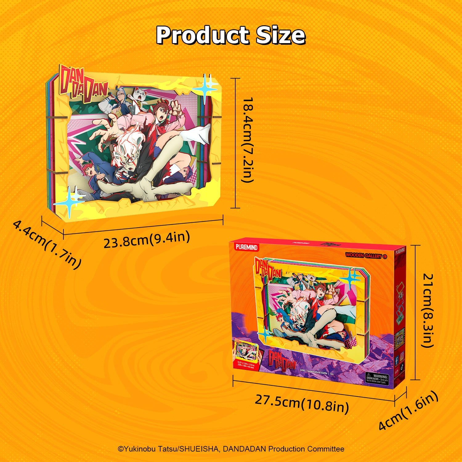 Puremind x DAN DA DAN Supernatural Battle Wooden Gallery (L) 3406EN