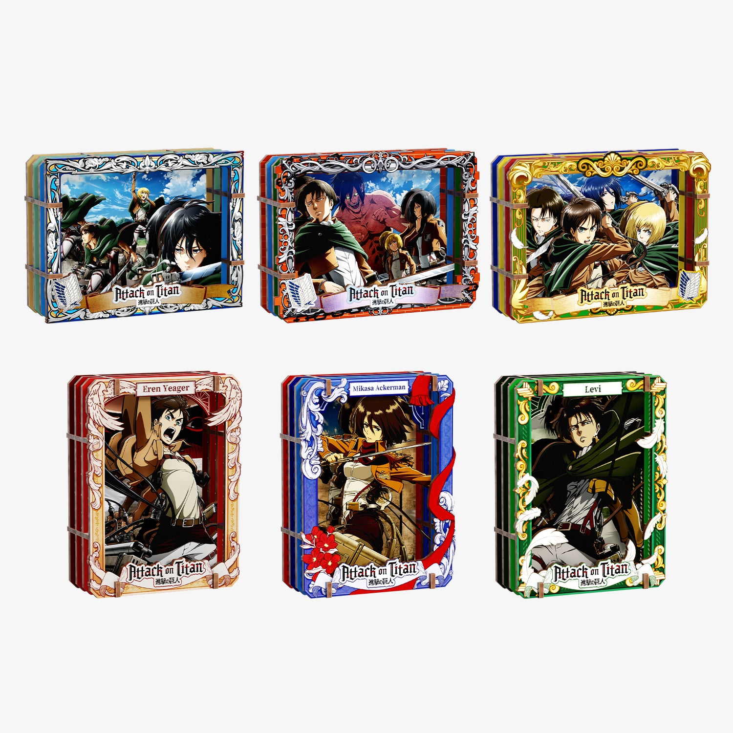 Puremind x Attack on Titan Wooden Gallery（S）Blind Box 3601EN