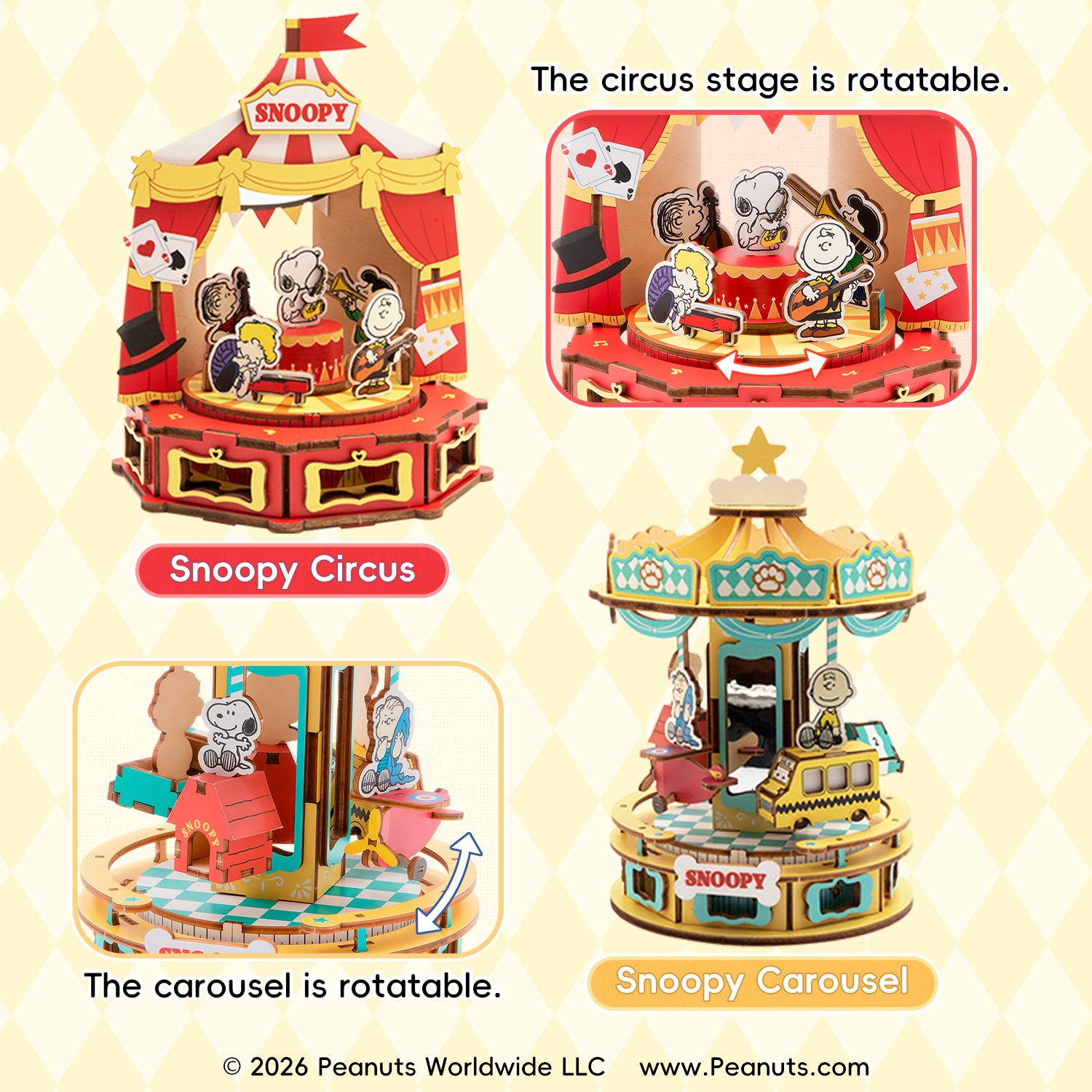Puremind x Snoopy Amusement Park Series 1215-1218