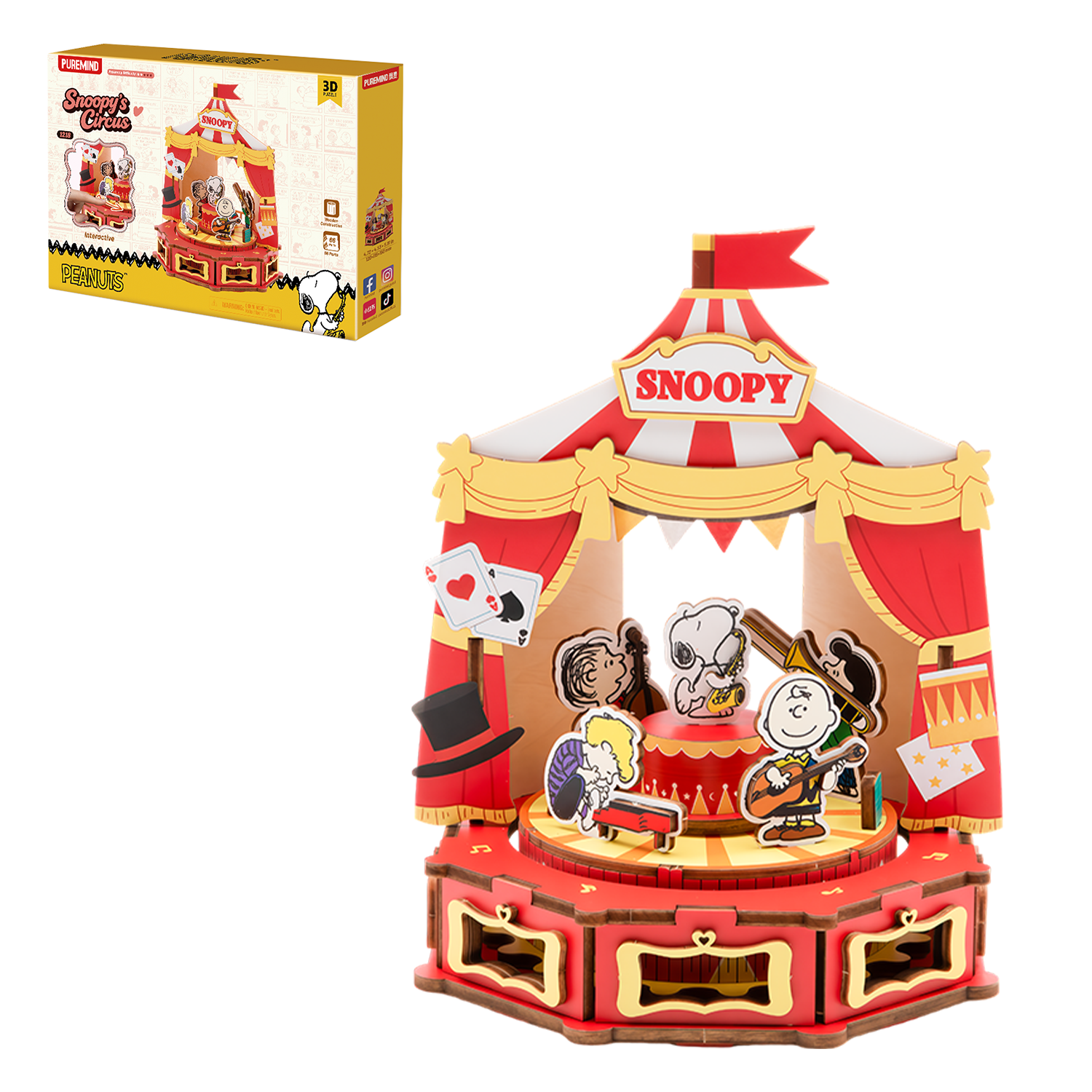 Puremind x Snoopy Amusement Park Series 1215-1218