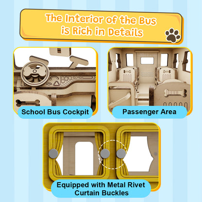Puremind x Snoopy – School Bus 1204