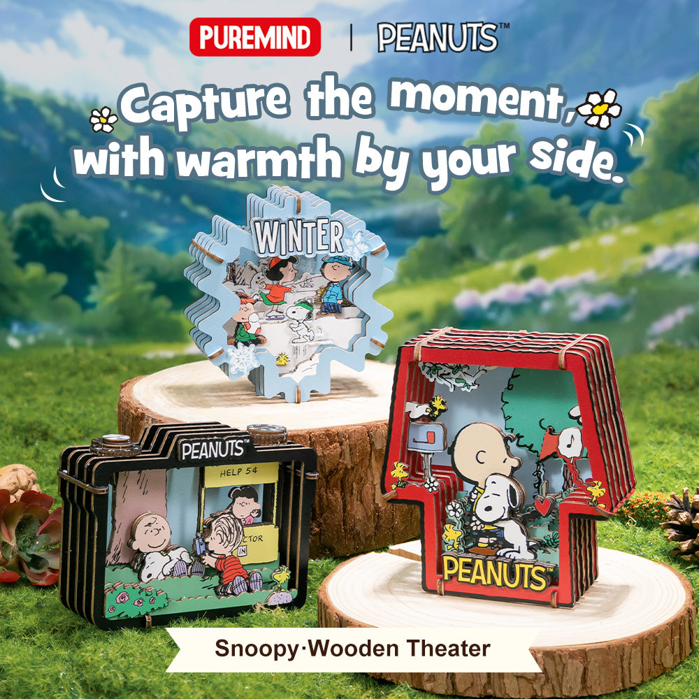 Puremind x Snoopy – Healing Hug Wooden Puzzle 2301
