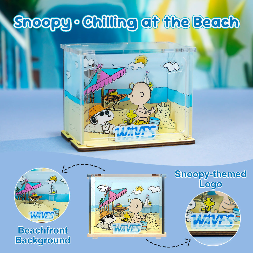 Puremind x Snoopy – Chilling at the Beach Wooden Puzzle 2103EN