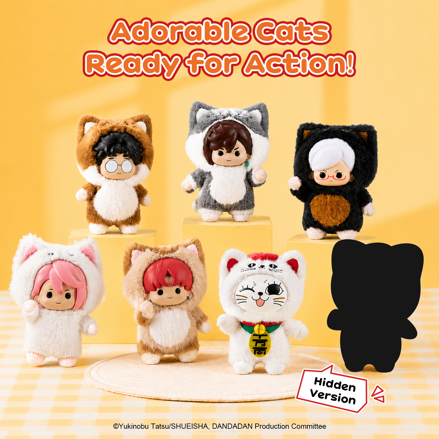 Puremind x DAN DA DAN MEOW Mission Vinyl Plush Blind Box 3407EN-BOX