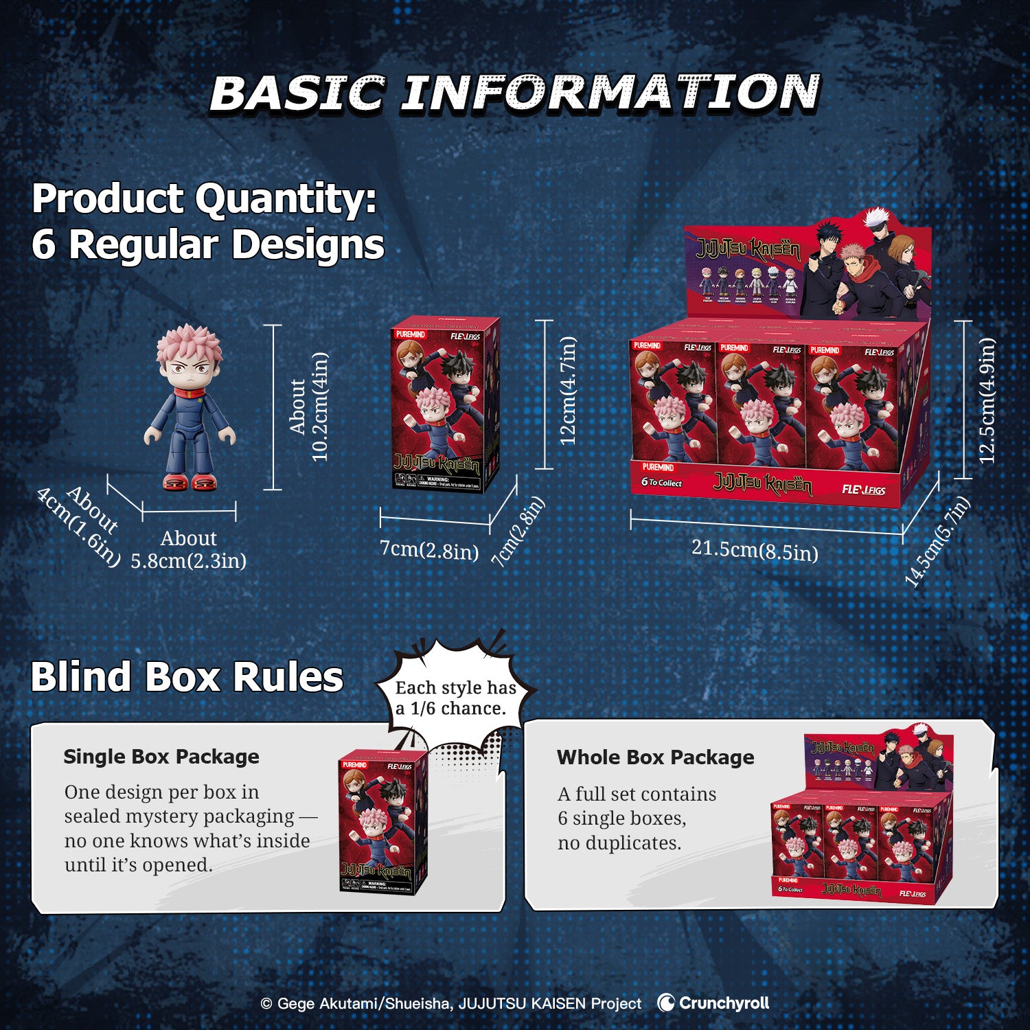 Puremind x Jujutsu Kaisen Flexi.Figs Total Assauit Series 2730-BOX