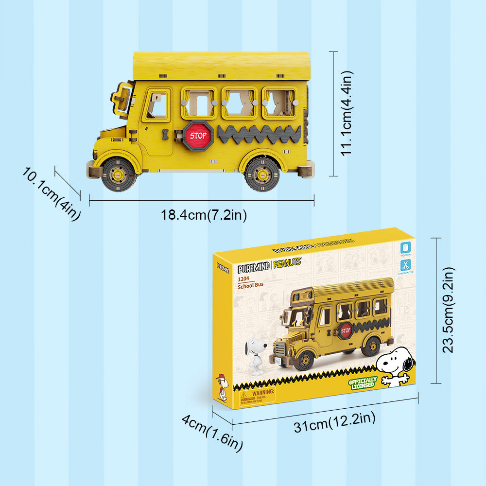 Puremind x Snoopy – School Bus 1204
