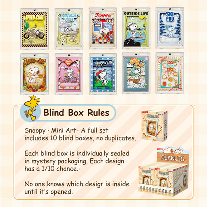 Puremind x Snoopy Mini Art Blind Box 1209-BOX