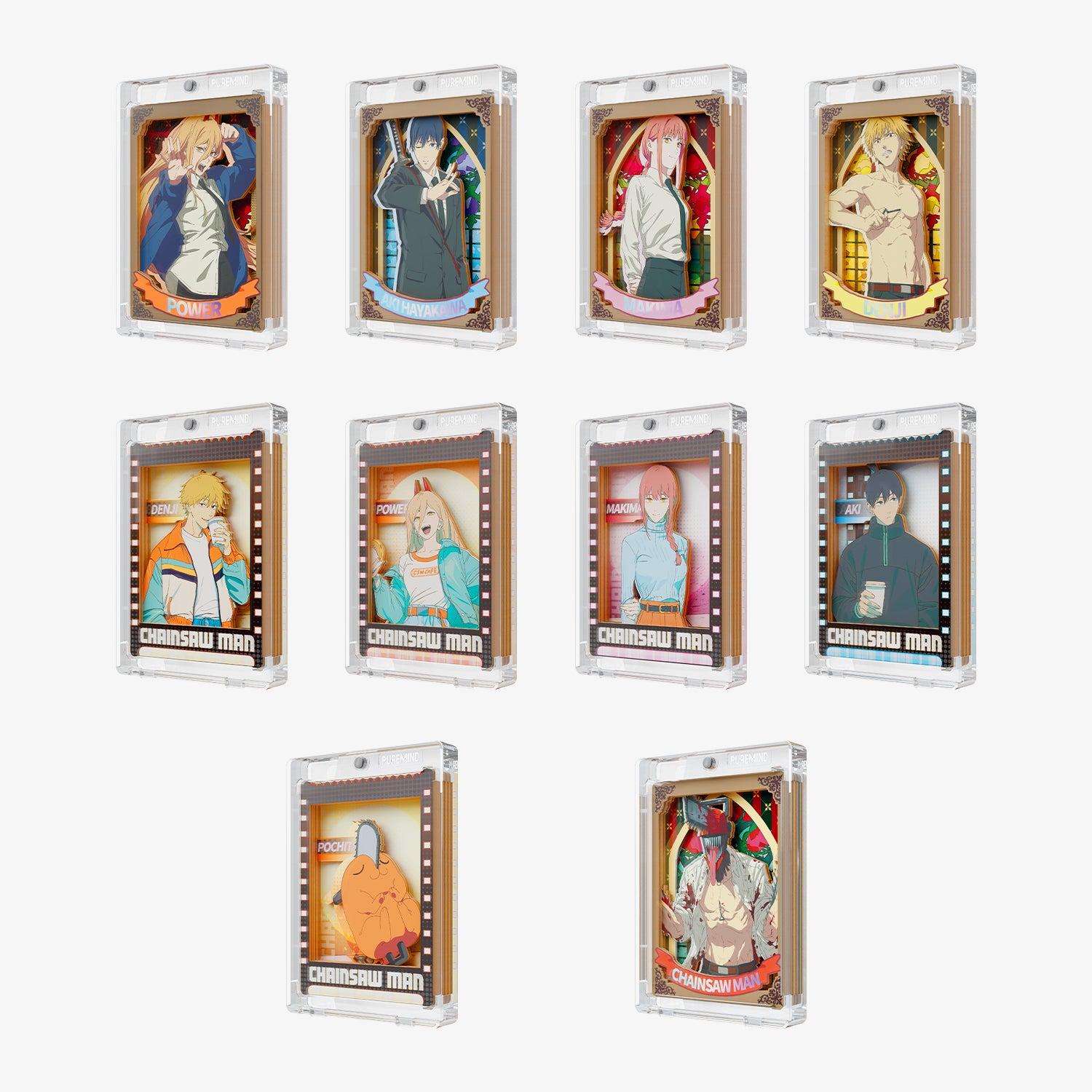 Puremind x Chainsaw Man Sorcery Prism Pane Series Mini Art Blind Box