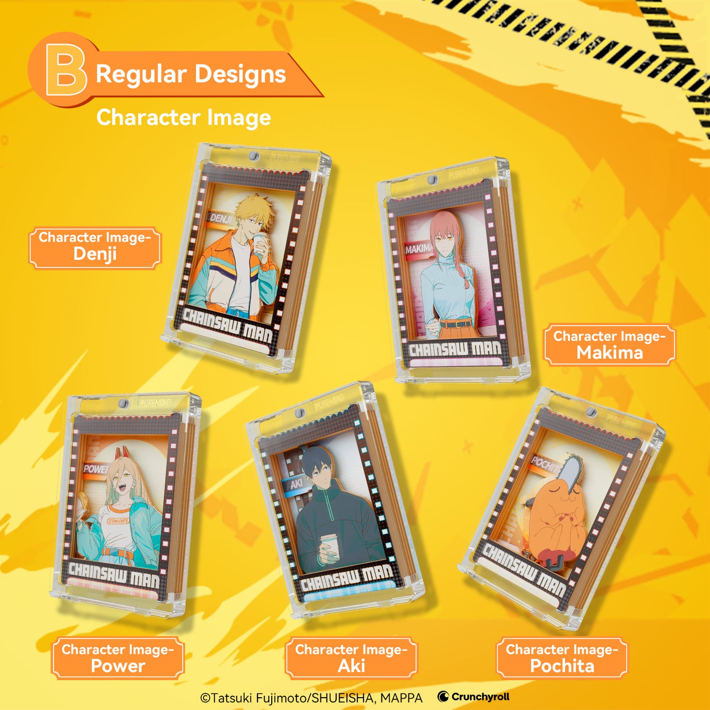 Puremind x Chainsaw Man Sorcery Prism Pane Series Rregular Designs