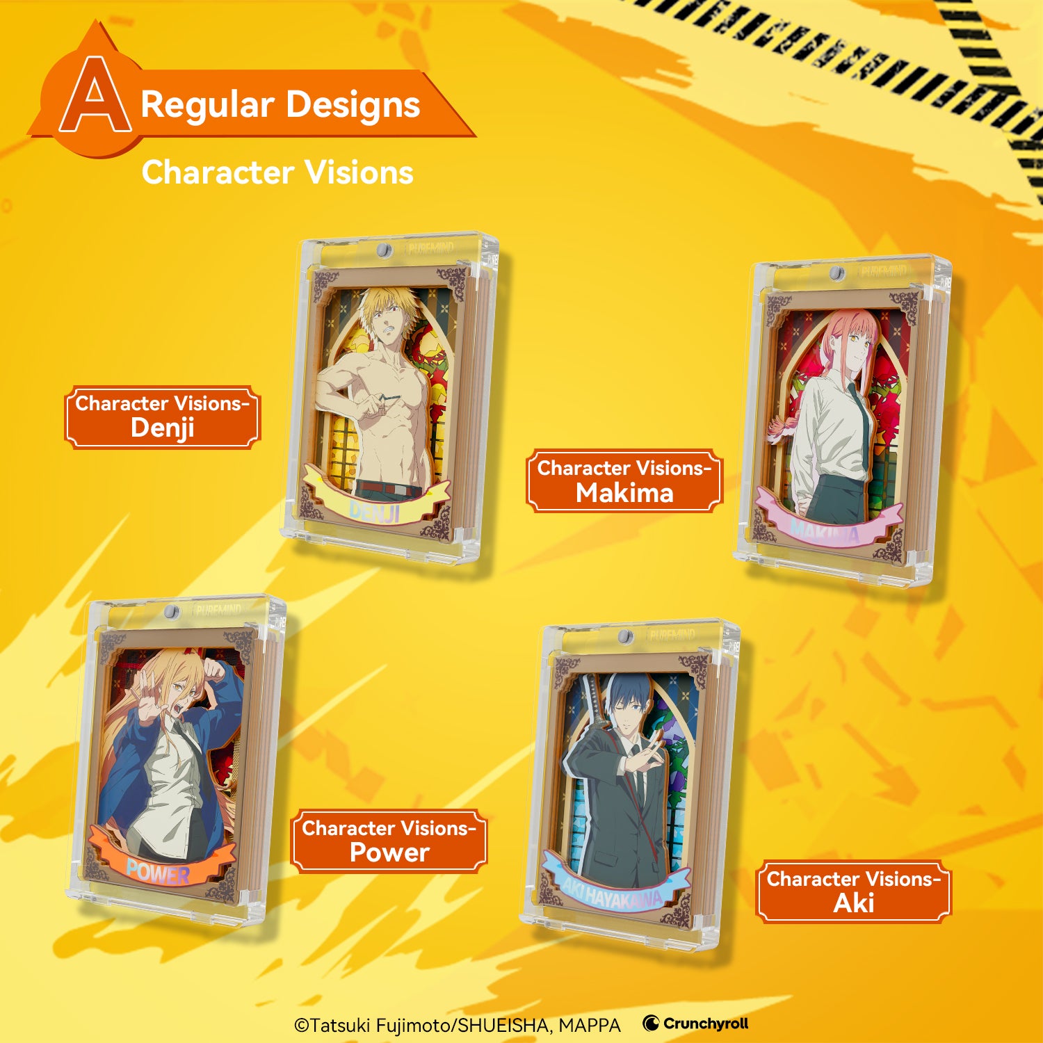 Puremind x Chainsaw Man Sorcery Prism Pane Series Rregular Designs A